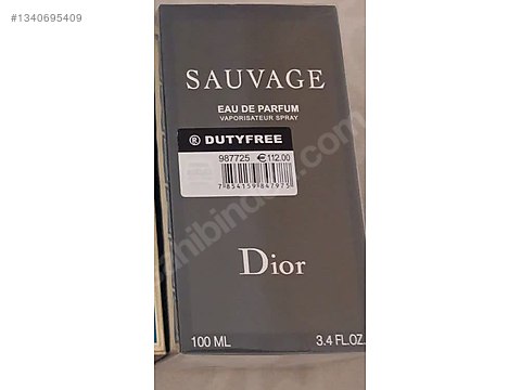 【中古美品】Dior Sauvage Eau de Parfum ボックス付き Sauvage Parfüm - Dior Sauvage 100 ml Erkek Parfüm - 1340695409