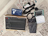 Mikser orijinal mikrofon ve ses kartı