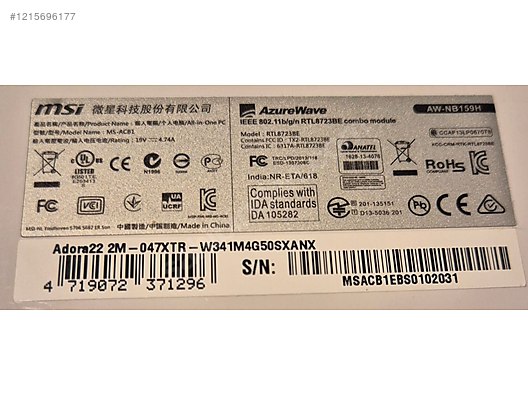 MSİ ALL İN ONE - Alışveriş :: Sıfır, İkinci El Ürünlerle sahibinden.com'da