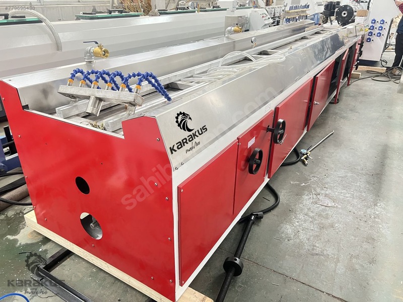 KONİK ÇİFT BURGU PVC PROFİL ÜRETİM HATTI EXTRUDER Makinesi Cam