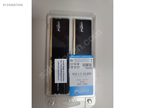 Crucial Pro 32 GB (2x16) 3200 MHz CL22 DDR4 sahibinden.comda