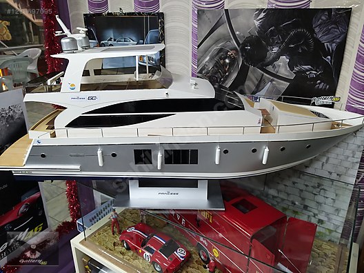 1/40 PRİNCESS 72 FLY BRİDGE SUPER YACHT DEV MAKETİ - Plastik Deniz