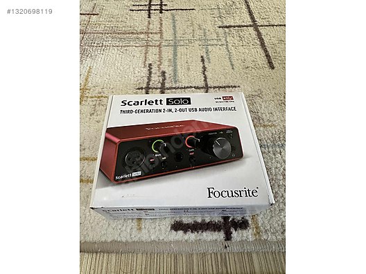 Focusrite Scarlett solo 3. nesil USB Audio Interface 2000W on