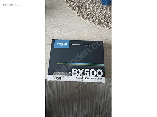 Satılık Crucial BX500 480GB SSD Yeni Kutusunda sahibinden.comda
