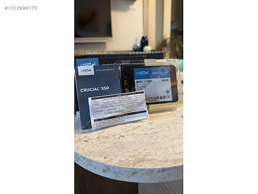 Satılık Crucial BX500 480GB SSD Yeni Kutusunda sahibinden.comda