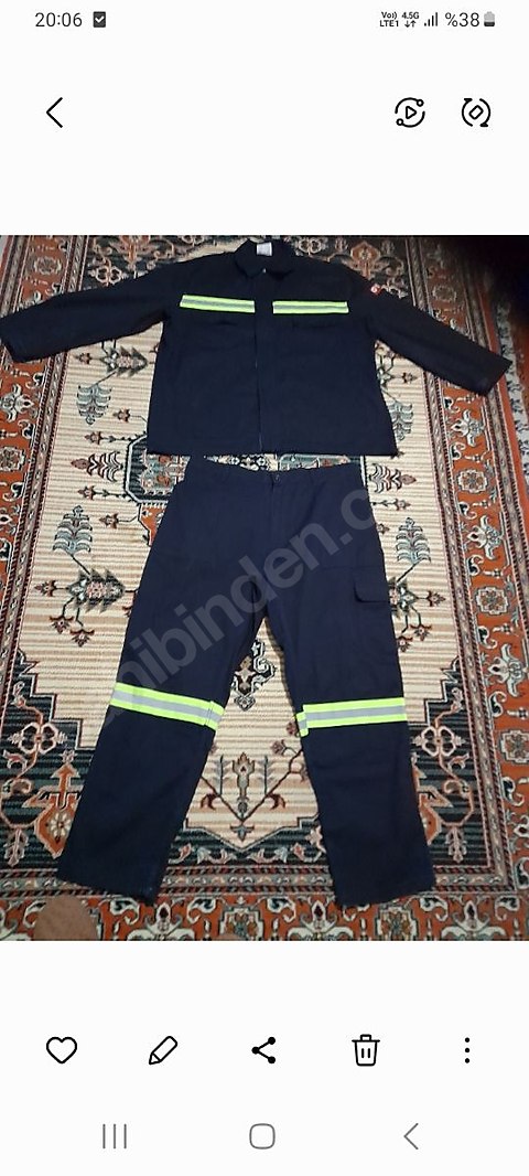 ERKEK İŞ ELBISESI SIFIR ÜRUN