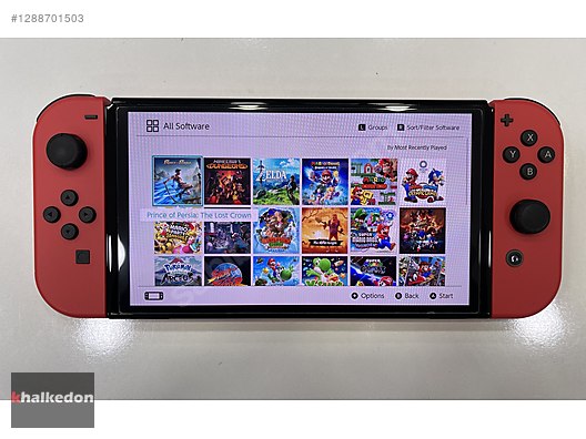 Nintendo Switch OLED Çok Temiz Chipli 256GB Hafıza Kartlı