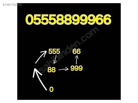 Bu numara satılıktır sahibinden.comda - 1287702250