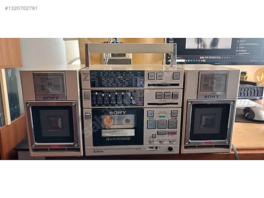 ビンテージ　SONY CFS-9000 テーブルコンポーネント SONY CFS 9000 - İkinci El Sony Müzik Seti & Teyp modelleri