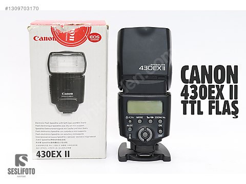 Canon Speedlite 430EX II FLAŞ SIFIR AYARDA 1 YIL GARANTİLİ