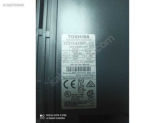 Toshiba sürücü inverter on sahibinden.com - 1320703343