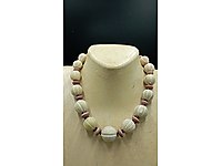 Yeşim ve Mercan Taşlı Kolye