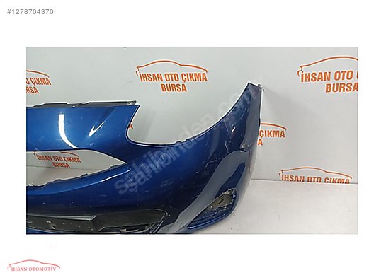 Nissan micra ön tampon orijinal çıkma mavi renk 2015 - 2019 - İlan