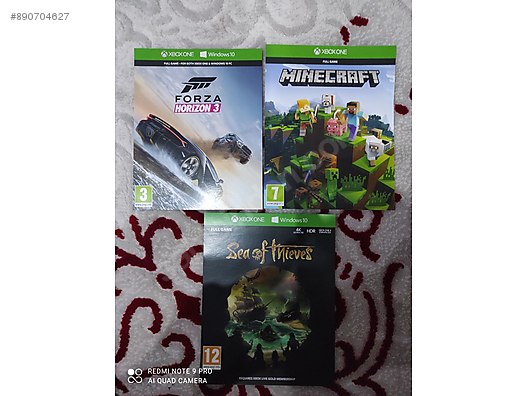 xbox 1s with minecraft forza horizon 3 & sea of thieves