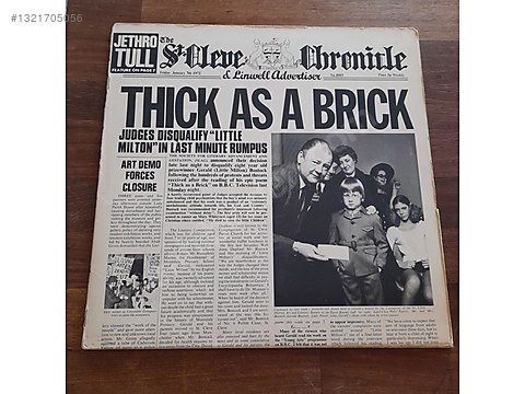 Jethro Tull Thick As A Brick LP 1972 NL - Müzik Plakları