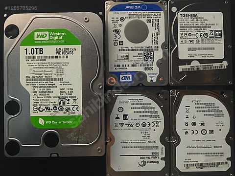 UYGUN FİYATLI 1 tane 1 TB HDD 4 tane DİZÜSTÜ HDD'si sahibinden