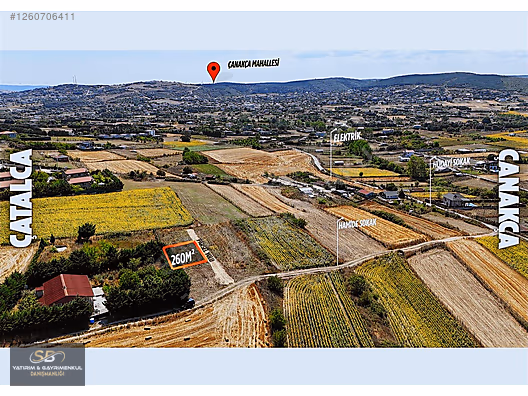 Çatalca Çanakça'da Tepe Konumda 260 m² Arsa