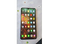 huawei mate 20 x mobile phone is on