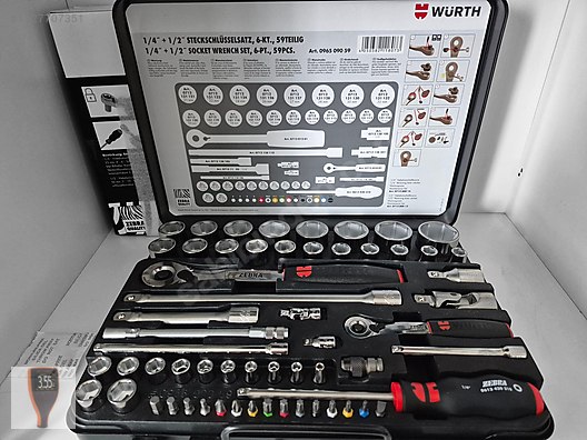 Ratchet & Socket Wrench / WÜRTH ZEBRA LOKMA TAKIMI 59 PARÇA YÜKSEK