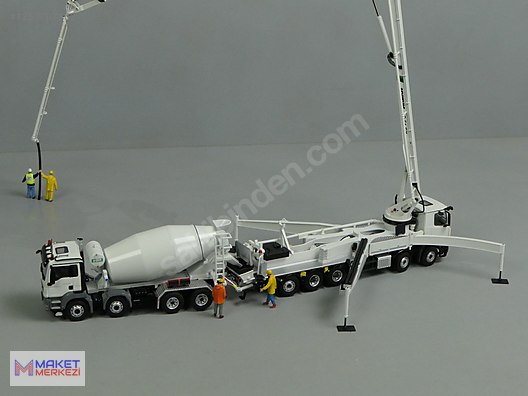 Schwing S42SX 1+3 ejes bomba de hormigon en Mercedes Benz, Conrad 1/50