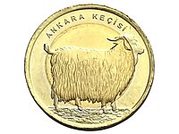 Ankara Keçisi Hatıra 1 TL Koleksiyonluk Metal Para