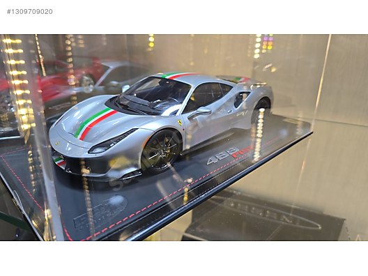 1/18 BBR Ferrari 488 Pista Nurburgring Silver / No:01/24 on