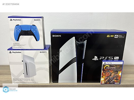 SONY PS5 PRO + Disk Sürücü + Contra Oyun + 2 KOL + TAKAS KURYE