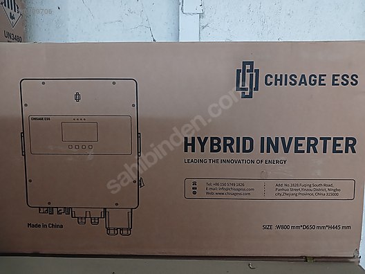 Güneş Enerjisi Sistemi - CHISAGE ESS SIFIR, İTHAL,GES İÇİN HİBRİT İNVERTÖR