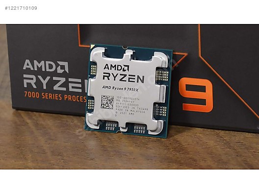 AMD Ryzen 9 7950X 4.50GHz 16 Çekirdek 80MB Önbellek AM5 CPU