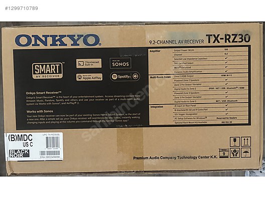 [SIFIR] ONKYO RZ-30 9.2 KANAL 8K ATMOS VISION DIRAC RZ30 AVR sahibinden ...