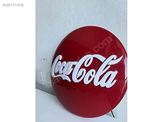 Coca-Cola LED立体ロゴ 赤 約40cm Coca Cola Vintage Led Işık - Yapı Malzemeleri ve Elektronik