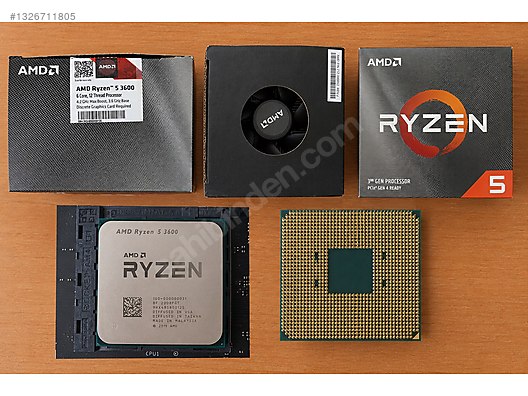 AMD Ryzen 5 3600 Stok Fanlı CPU + MSI B450 Tomahawk Max Anakart