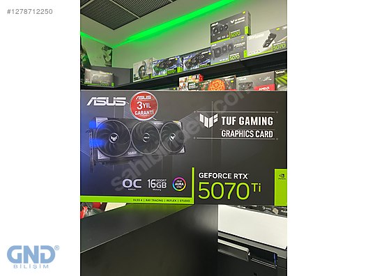 Resim ASUS TUF Gaming GeForce RTX 5070 Ti OC Edition 16GB GDDR7 