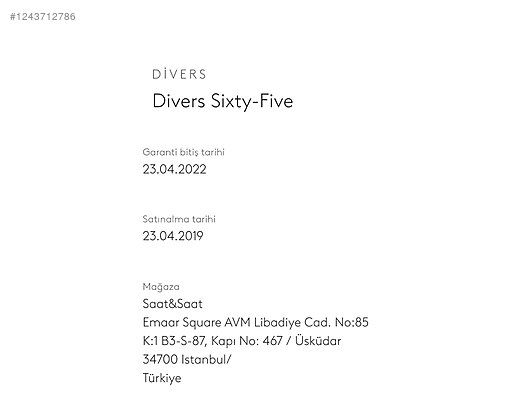 Oris Oris Divers Sixty-Five 65 1243712786