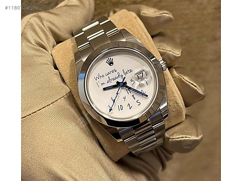 Rolex / Rolex Datejust "Who Cares, I'm Already Late" 41mm 126300 ...