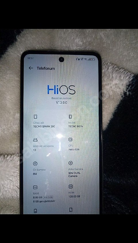 TECNO SPARK C20 (yurt içi ve faturası mevcut)