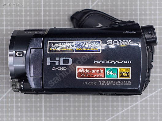 Sony HDR-CX550 Full HD 64GB - GPS - Full Aksesuar Seti sahibinden