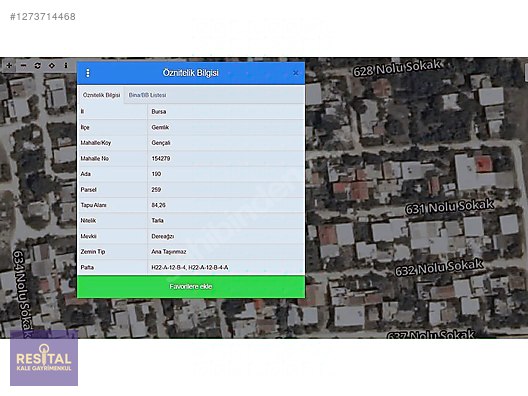 KURSUNLUDA SATILIK MÜSATAKİL TAPU ARSA