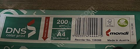 DNS A4 250 gr fotokopi kağıdı