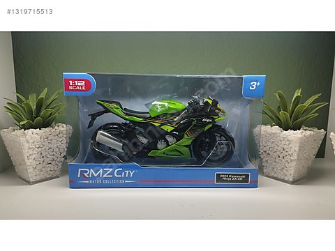 Kawasaki ZX6-R 1/12 Ölçek Lisanslı Diecast Motosiklet on