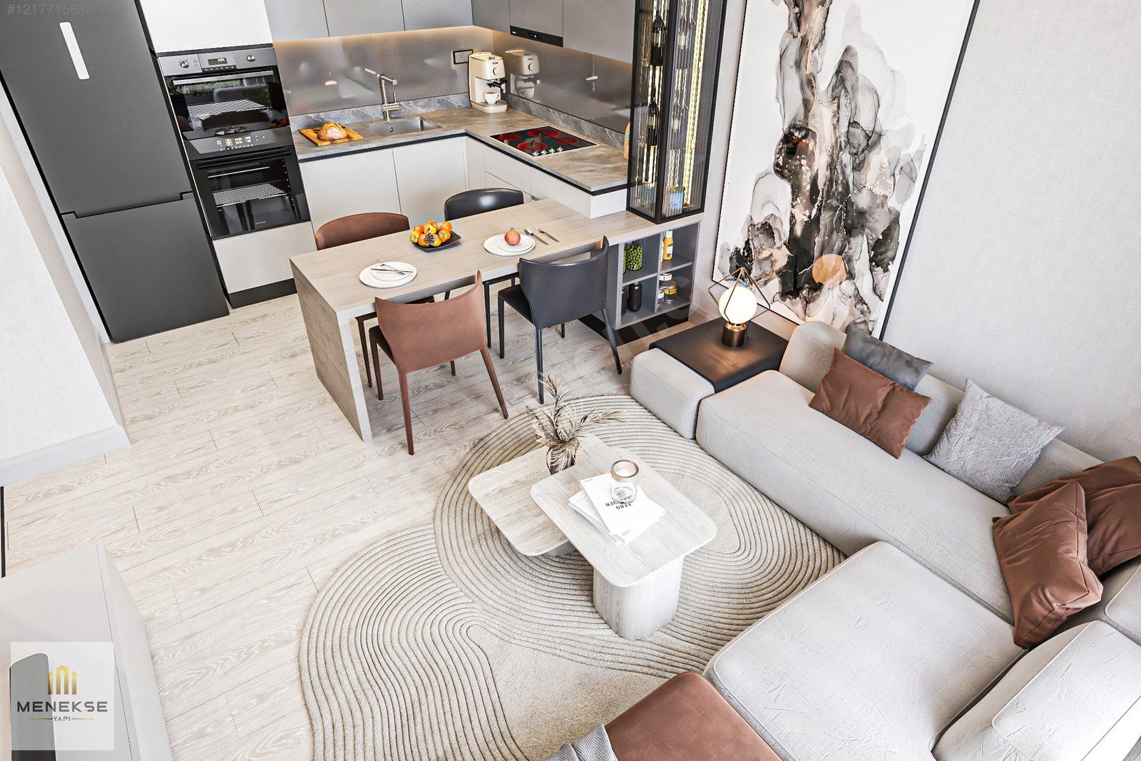 BONİTA BOTANİK Projesi 2+1 65m2 Balkonlu Satılık Daire - Satılık Daire ...