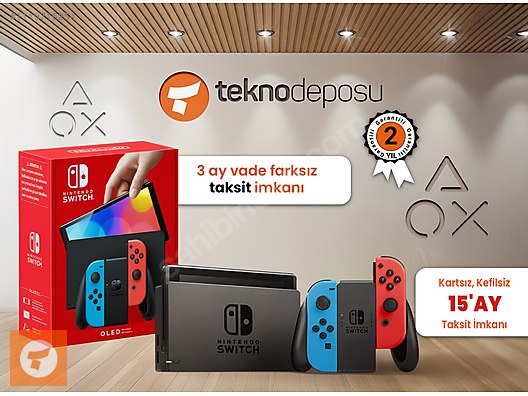 SIFIR NİNTENDO SWİTCH OLED KIRMIZI MAVİ OYUN KONSOLU sahibinden