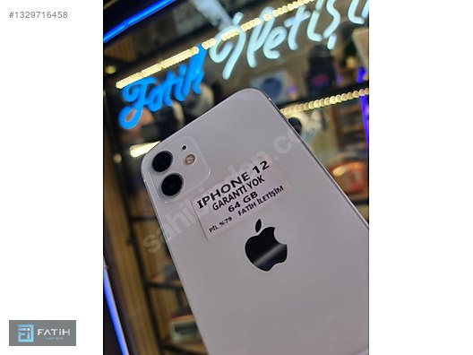 Apple / iPhone 12 / IPHONE 12 64GB BEYAZ PİL%79 GARANTİ YOK