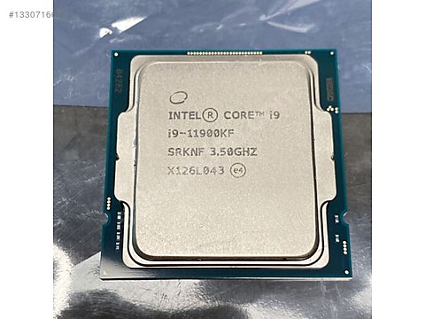 Temiz Intel Core i9 11900K F 5.30 GHz 8/16 Çekirdek LGA 1200 on
