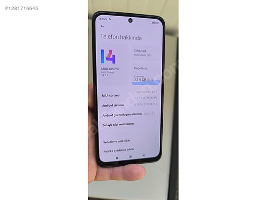 İkinci El ve Sıfır Alışveriş / Cep Telefonu & Aksesuar / Cep Telefonu / Xiaomi / Redmi Note 11S