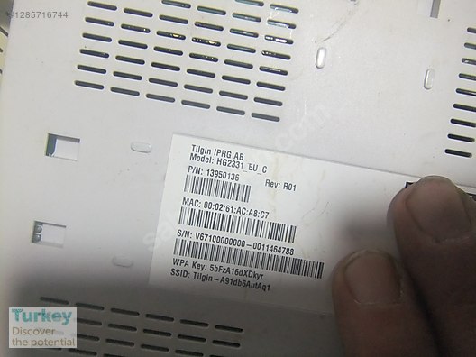 Tilgin IPRG AB HG2331 EU C ADSL VDSL Fiber Modem. sahibinden.comda ...