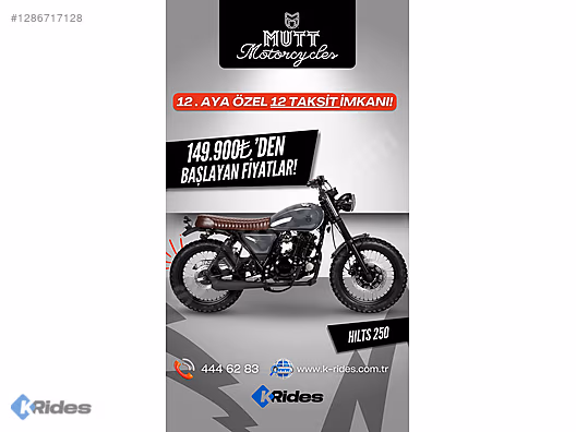 MUTT TÜRKİYE DİSTRİBÜTÖRÜ K-RİDES'TAN HİLTS 250 #1286717128