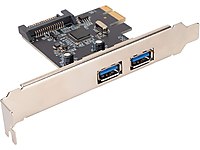 PCI EXPRESS 1X PCI-E TO 2 PORT USB 3.0 + SATA KART ÇOKLAYICI #1212717479