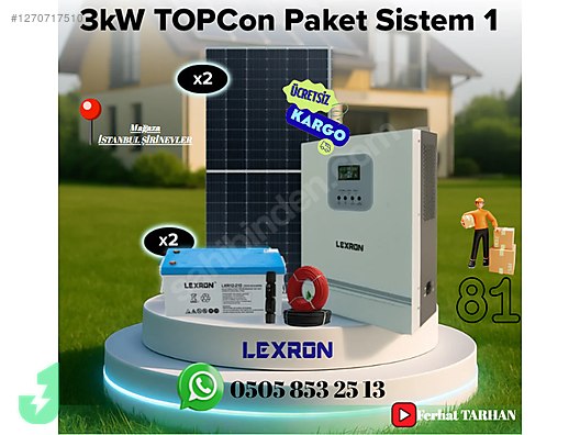 İkinci El ve Sıfır Alışveriş / Bahçe & Yapı Market / Yapı Malzemeleri / Isıtma / Güneş Enerjisi Sistemi