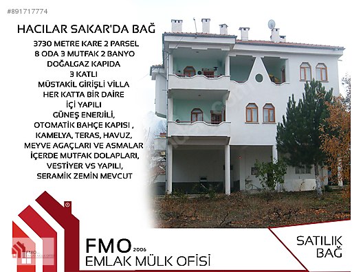 Emlak Ofisinden 4+4, 350 m² Satılık Villa 795.000 TL�ye